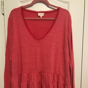 deletta tiered tunic XL Anthropologie